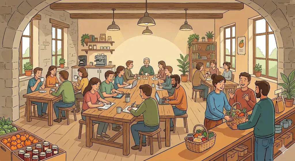 illustration : Espace table commune